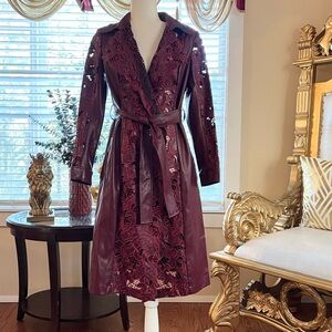 VENUS Burgundy and Black Coat